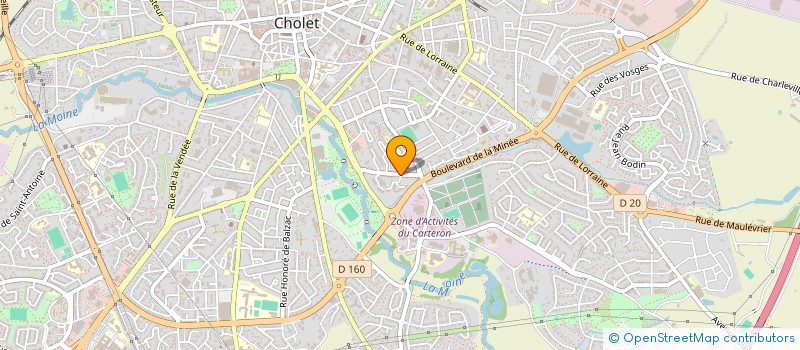 localisation de l'entreprise AYAX à CHOLET