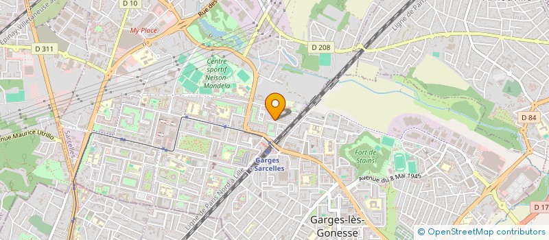 localisation de l'entreprise AYB TRANSPORT  SARCELLES