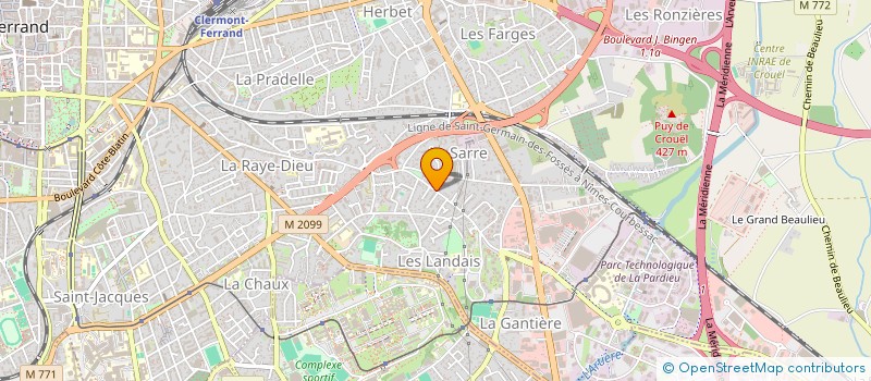 localisation de l'entreprise AYBAT  CLERMONT-FERRAND