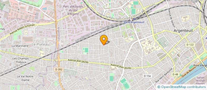 localisation de l'entreprise AYBAT  ARGENTEUIL