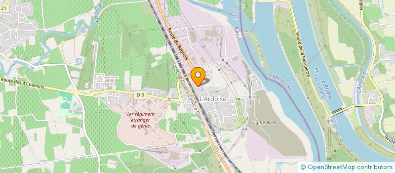 localisation de l'entreprise AYBAT  LAUDUN-L'ARDOISE