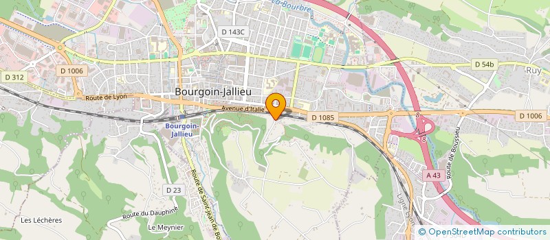 localisation de l'entreprise AYBJINVEST  BOURGOIN-JALLIEU