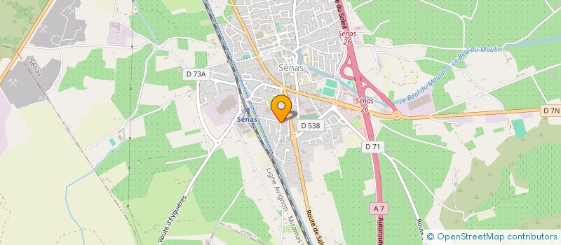 localisation de l'entreprise AYC FERMETURES à SENAS