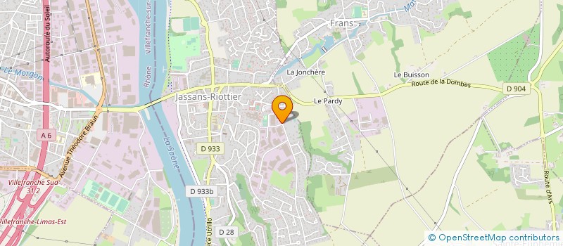 localisation de l'entreprise AYCAD à JASSANS-RIOTTIER