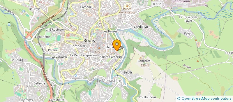 localisation de l'entreprise AYCB à RODEZ