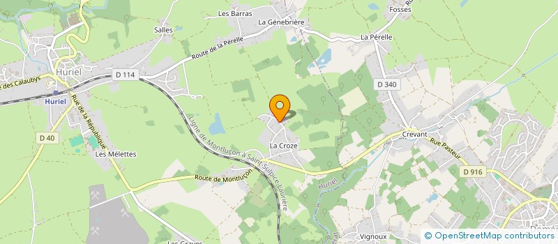 localisation de l'entreprise AYCONIX à HURIEL