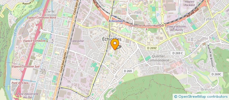 localisation de l'entreprise AYDA à ECHIROLLES