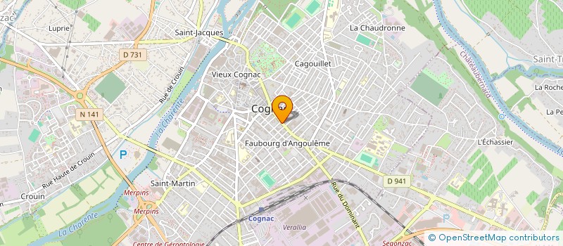 localisation de l'entreprise AYDE  COGNAC