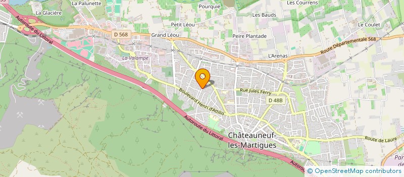 localisation de l'entreprise AYDEMIR BAT 13 à CHATEAUNEUF-LES-MARTIGUES
