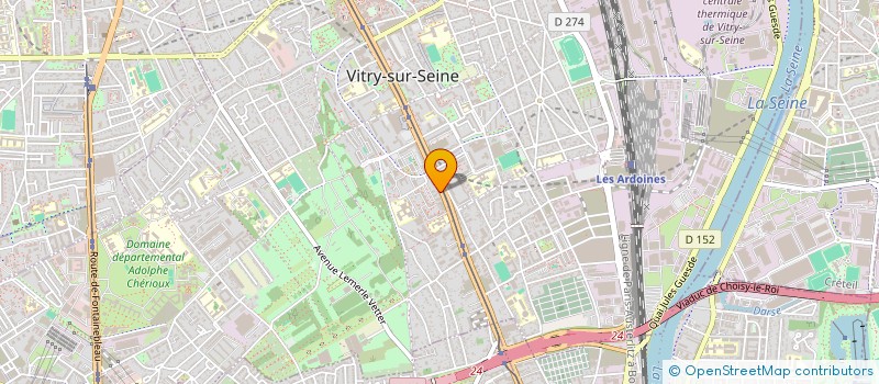 localisation de l'entreprise AYDEN à VITRY-SUR-SEINE