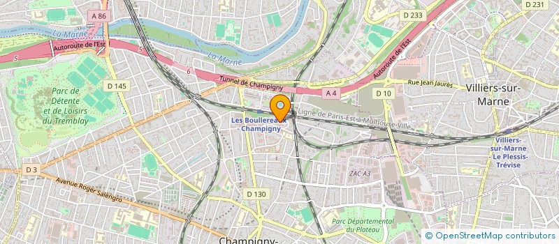 localisation de l'entreprise AYDEN RENOV à CHAMPIGNY-SUR-MARNE