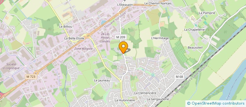 localisation de l'entreprise AYDI.IMMO  THOUARE-SUR-LOIRE