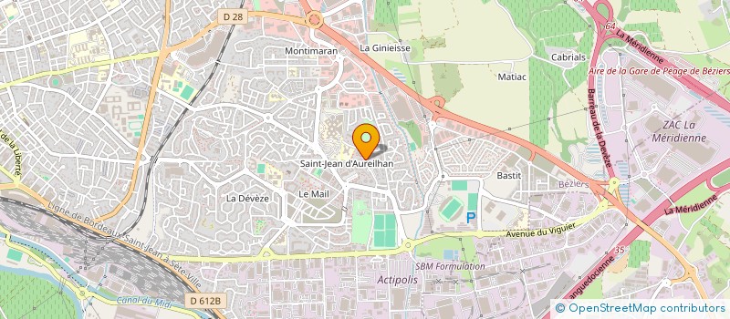 localisation de l'entreprise AYDIN  BEZIERS