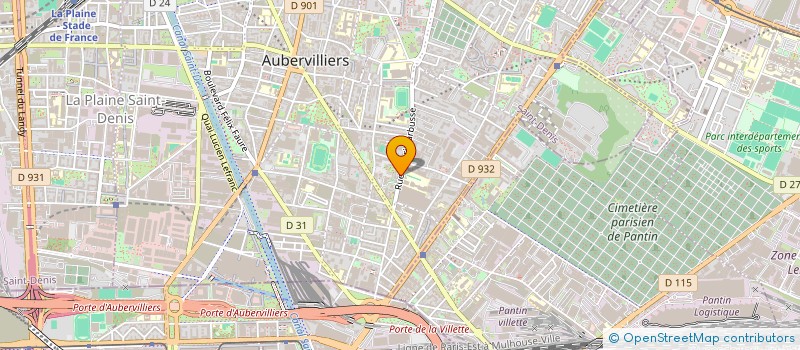 localisation de l'entreprise AYDIN BATIMENTS  AUBERVILLIERS