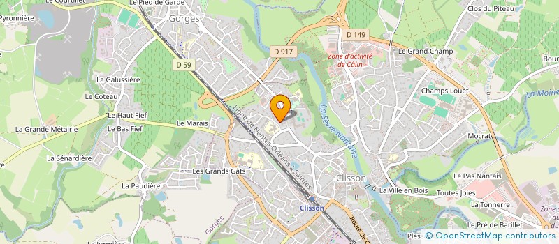 localisation de l'entreprise AYDIN-KOK CONSTRUCTION à CLISSON