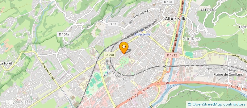 localisation de l'entreprise AYDOGAN  ALBERTVILLE