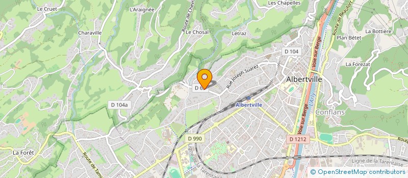 localisation de l'entreprise AYDOGAN BATIMENT  ALBERTVILLE