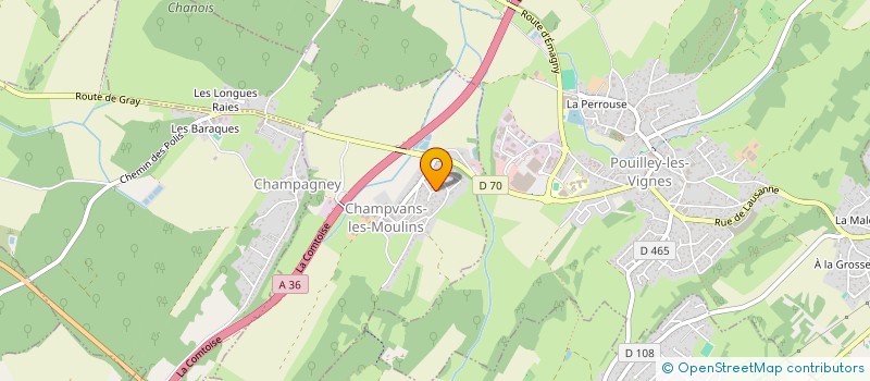 localisation de l'entreprise AYDONIE GROUP  CHAMPVANS-LES-MOULINS