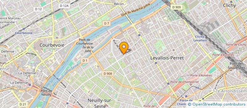 localisation de l'entreprise AYER COMMUNICATION  LEVALLOIS-PERRET