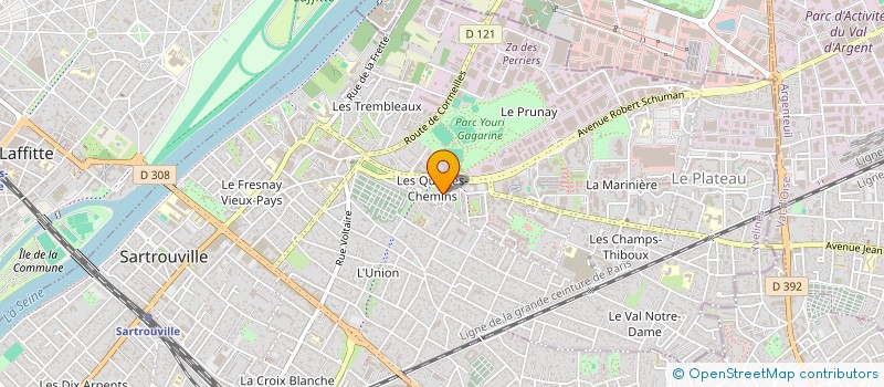 localisation de l'entreprise AYEZA AUTO à SARTROUVILLE