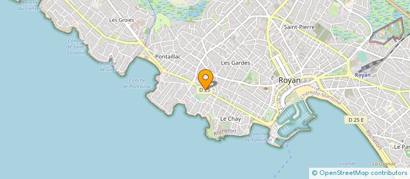 localisation de l'entreprise AYFELL à ROYAN