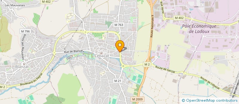 localisation de l'entreprise AYGALENQ à CEBAZAT