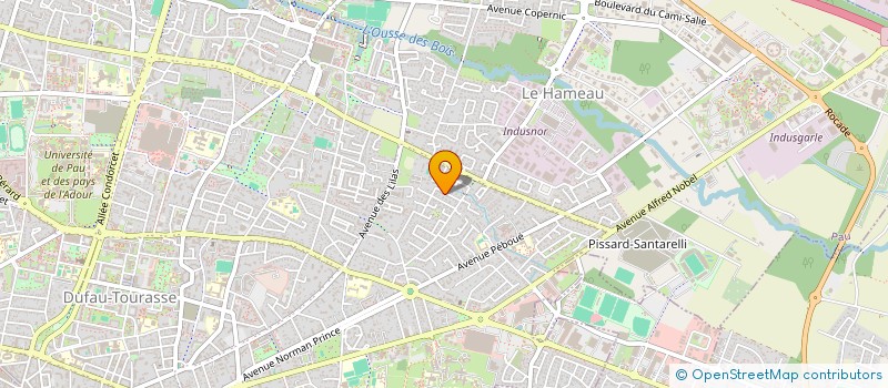 localisation de l'entreprise AYGUEBERDEN à PAU