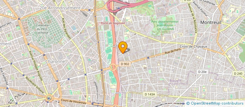 localisation de l'entreprise AYHAN à BAGNOLET