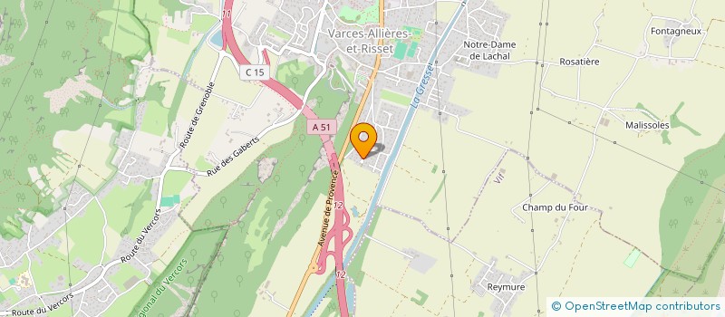 localisation de l'entreprise AYIKO YAYE  VARCES-ALLIERES-ET-RISSET