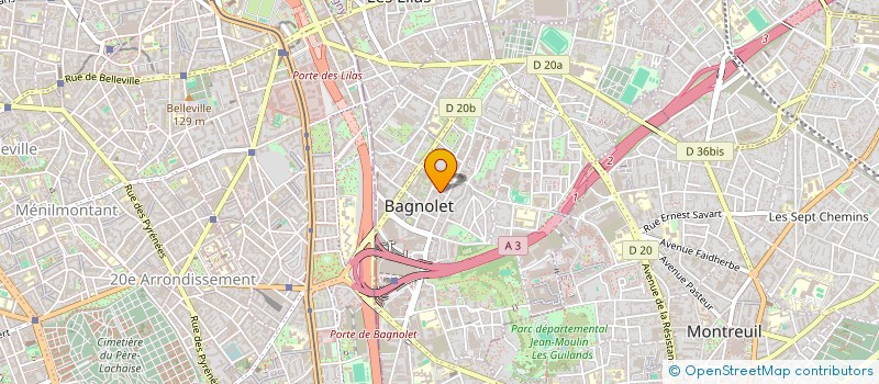 localisation de l'entreprise AYIN à BAGNOLET