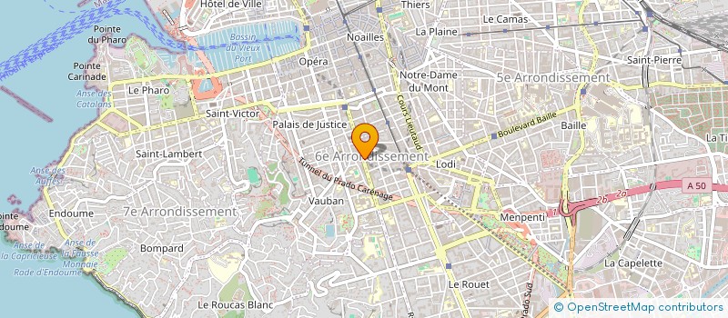 localisation de l'entreprise AYIN OPTIK à MARSEILLE