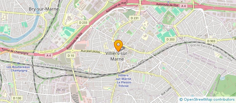 localisation de l'entreprise AYINGARAN STORES à VILLIERS-SUR-MARNE