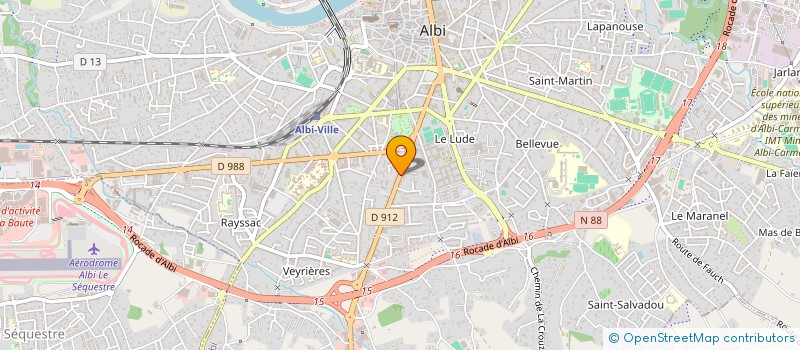 localisation de l'entreprise AYISSI ALEXANDRE  ALBI