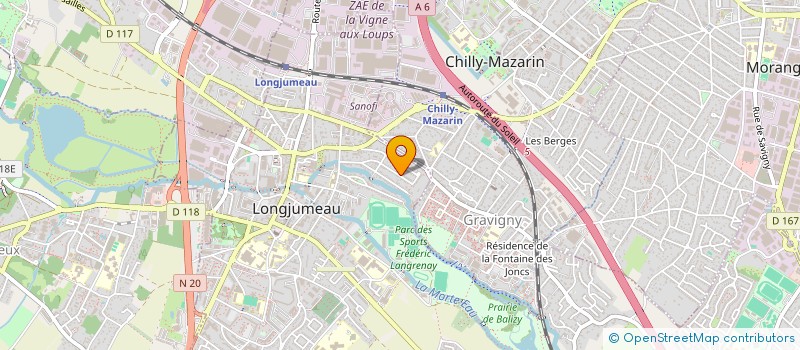localisation de l'entreprise AYIWA à LONGJUMEAU
