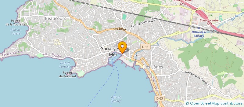 localisation de l'entreprise AYLA à SANARY-SUR-MER