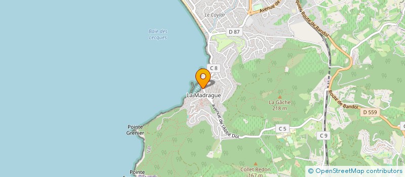 localisation de l'entreprise AYLAN 2B à SAINT-CYR-SUR-MER