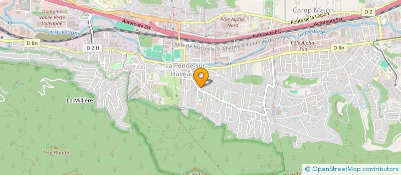 localisation de l'entreprise AYLI  LA PENNE-SUR-HUVEAUNE