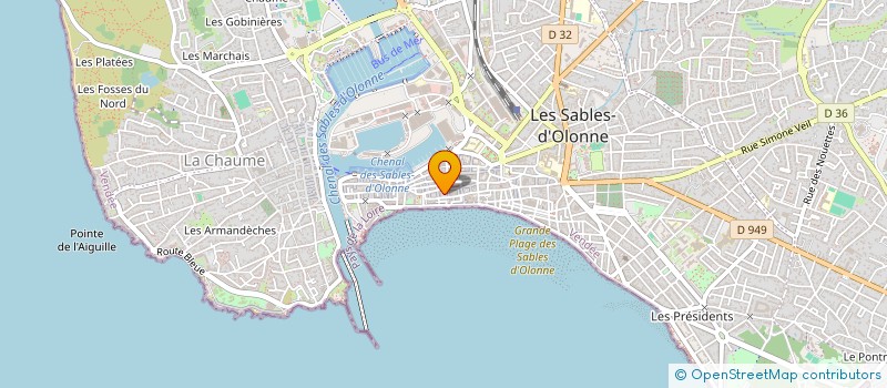 localisation de l'entreprise AYLIA à LES SABLES D'OLONNE