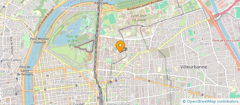 localisation de l'entreprise AYLINE  VILLEURBANNE