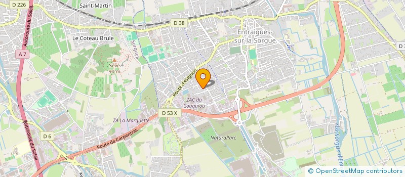 localisation de l'entreprise AYLINE  ENTRAIGUES-SUR-LA-SORGUE