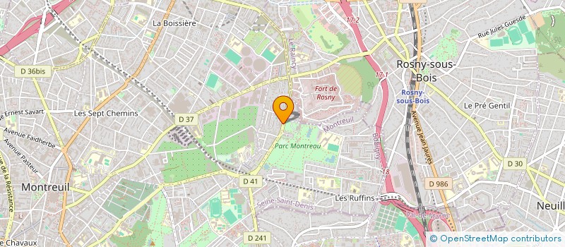 localisation de l'entreprise AYM à MONTREUIL