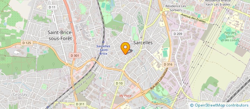 localisation de l'entreprise AYM-ILES  SARCELLES
