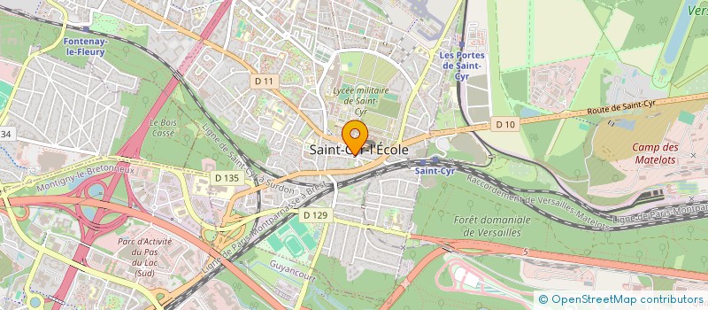 localisation de l'entreprise AYM LOC  SAINT-CYR-L'ECOLE