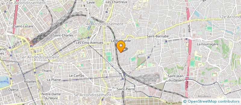 localisation de l'entreprise AYM TRANSPORT à MARSEILLE