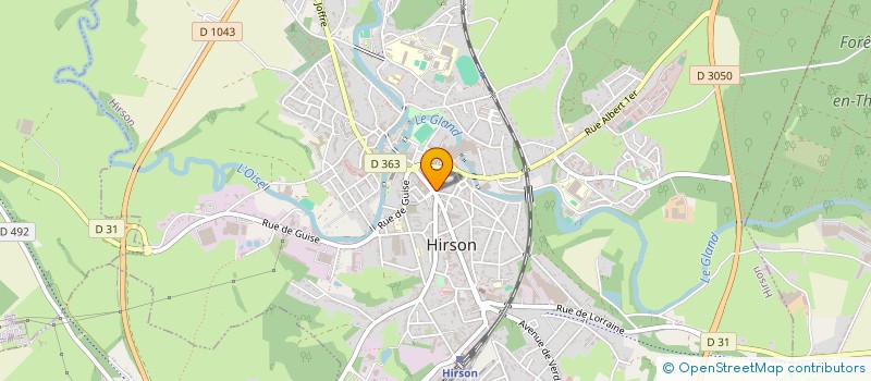 localisation de l'entreprise AYMAN  HIRSON