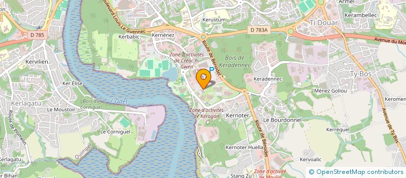 localisation de l'entreprise AYMARA FOOD à QUIMPER