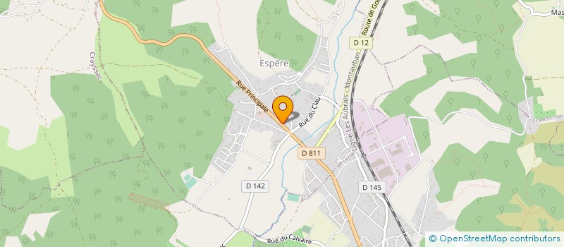 localisation de l'entreprise AYMARD TP  ESPERE