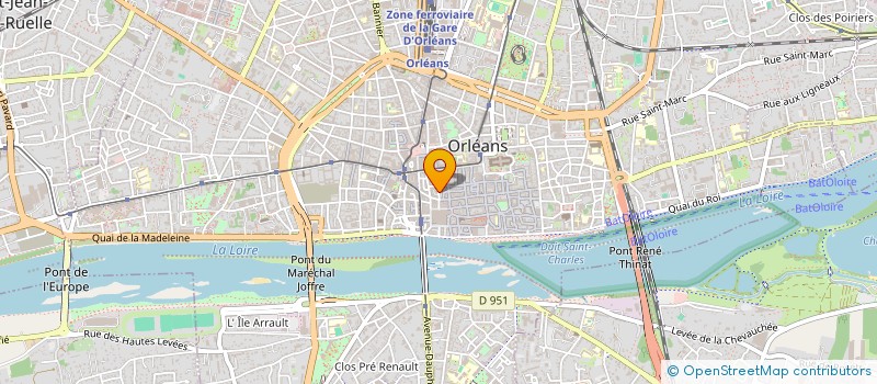 localisation de l'entreprise AYMC 45 à ORLEANS