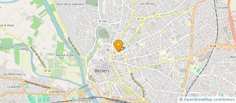 localisation de l'entreprise AYMEF à BEZIERS