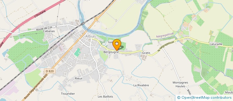 localisation de l'entreprise AYMEIL  ALBIAS